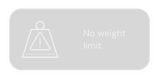 A heavy weight icon with a triangle and exclamation mark in the middle.